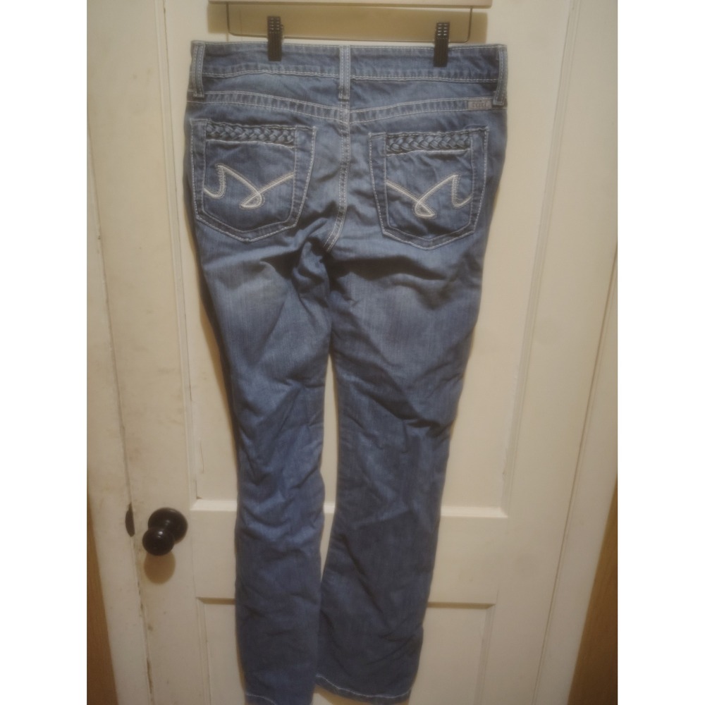 Cruel Denim Jayley Bootcut Jeans Medium Wash Braided Pocket 29/7 L CB16654001 - Picture 2 of 6
